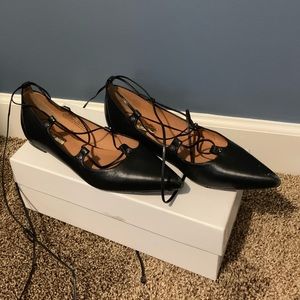 Halogen lace up flats